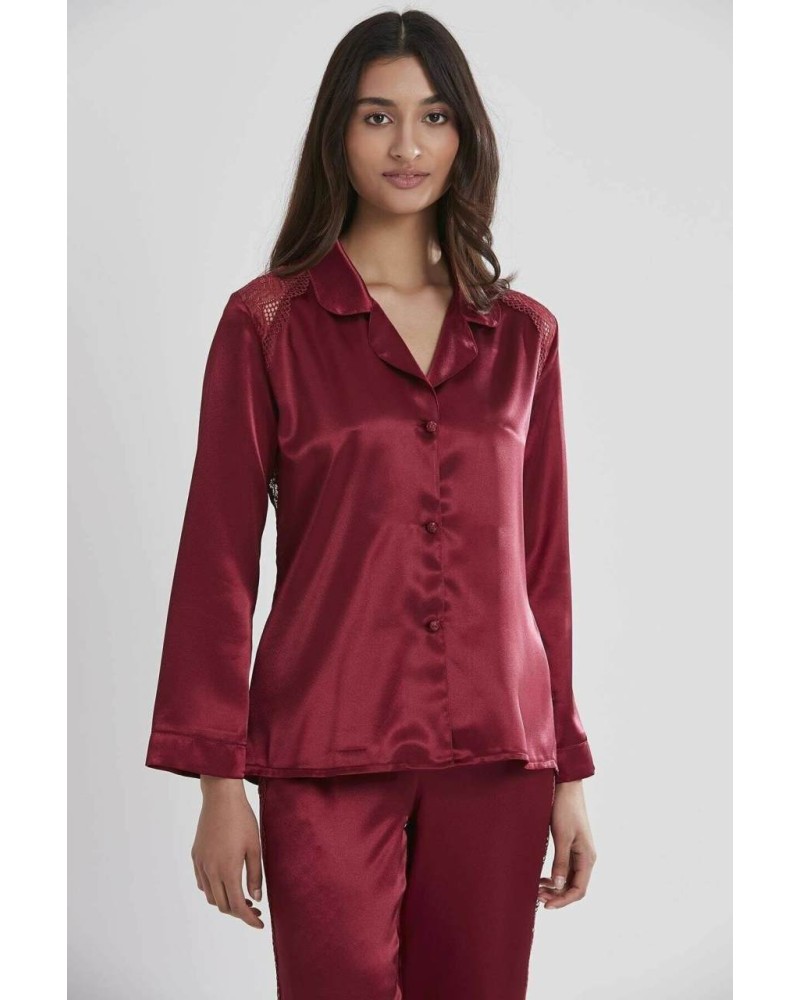 Pierre Cardin Kadın Sırtı Dantel Saten Pijama Takımı 1438 Pierre Cardin Kadın Sırtı Dantel Saten Pijama Takımı 1438