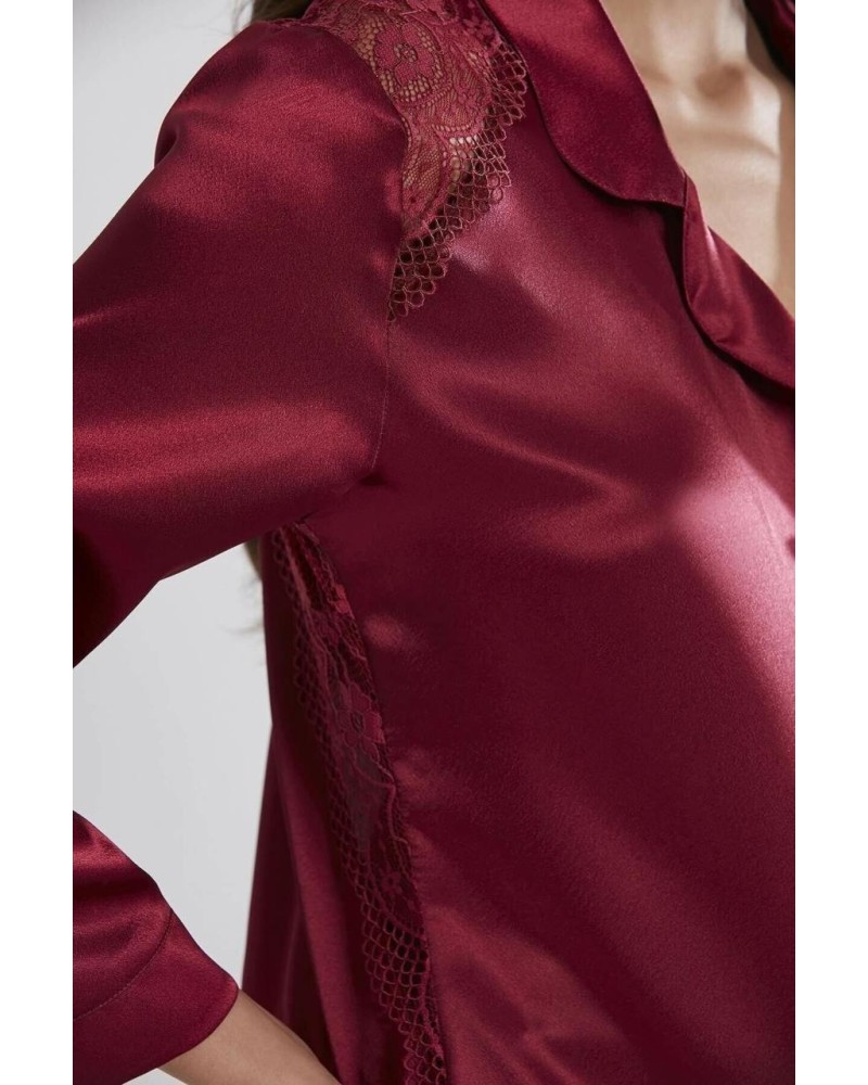 Pierre Cardin Kadın Sırtı Dantel Saten Pijama Takımı 1438 Pierre Cardin Kadın Sırtı Dantel Saten Pijama Takımı 1438