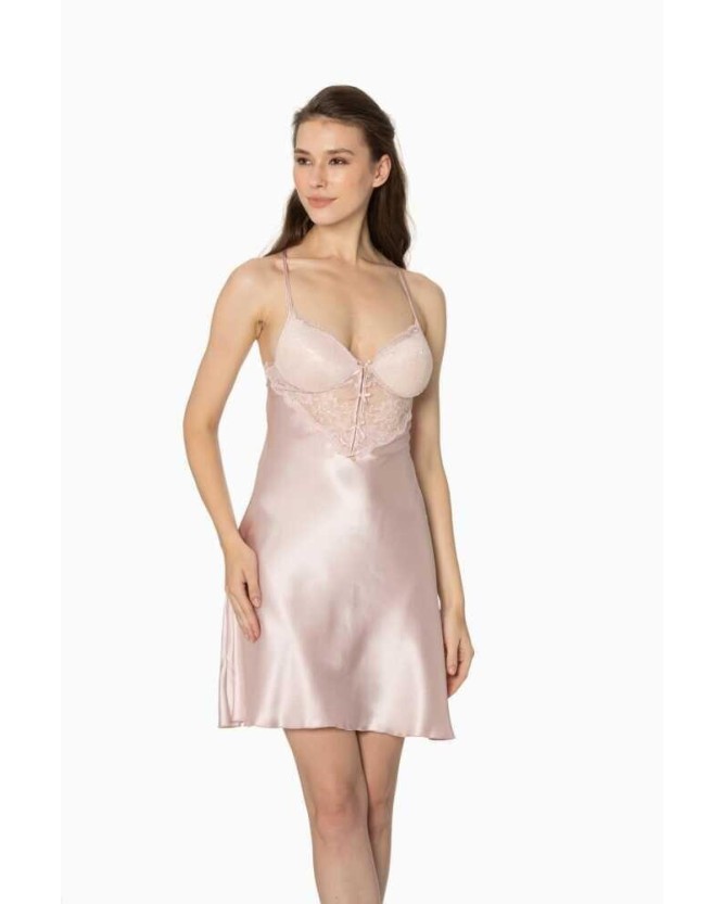 Pierre Cardin Pudra Sütyen Kaplı Gecelik 680 Pierre Cardin Pudra Sütyen Kaplı Gecelik 680