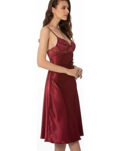 Pierre Cardin Kaplı Saten Gecelik 900 Bordo Pierre Cardin Kaplı Saten Gecelik 900 Bordo