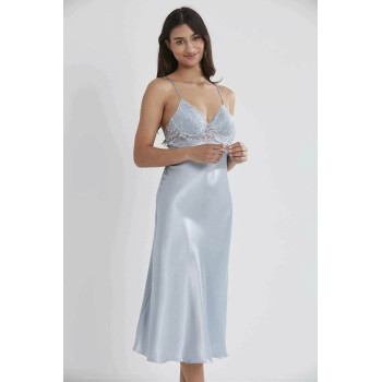 Pierre Cardin Kaplı Saten Gecelik 900 Mist