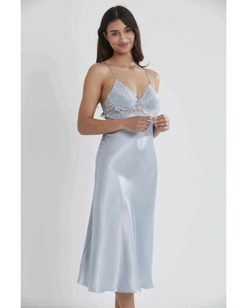 Pierre Cardin Kaplı Saten Gecelik 900 Mist Pierre Cardin Kaplı Saten Gecelik 900 Mist