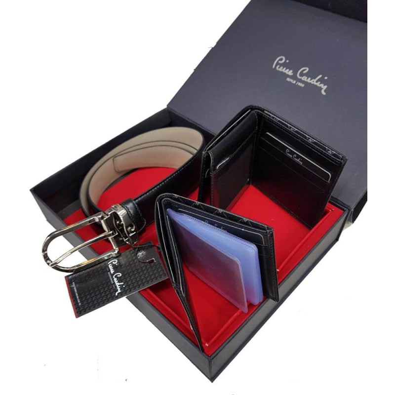 Pierre Cardin Kemer Cüzdan Kredi Kartlık Damat Set