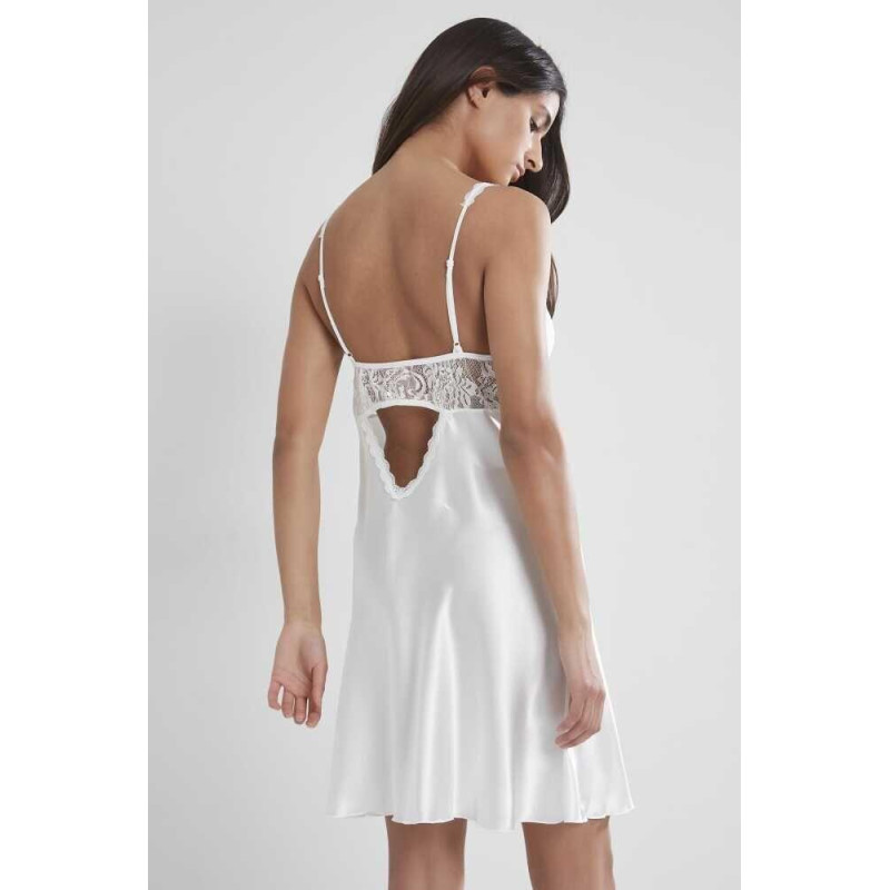 Pierre Cardin Midi Dantel Sabahlık Gecelik Set 4090 Ekru