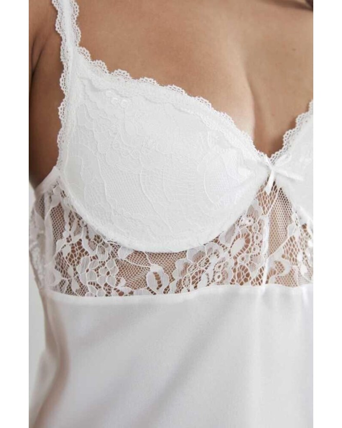 Pierre Cardin Midi Dantel Sabahlık Gecelik Set 4090 Ekru Pierre Cardin Midi Dantel Sabahlık Gecelik Set 4090 Ekru