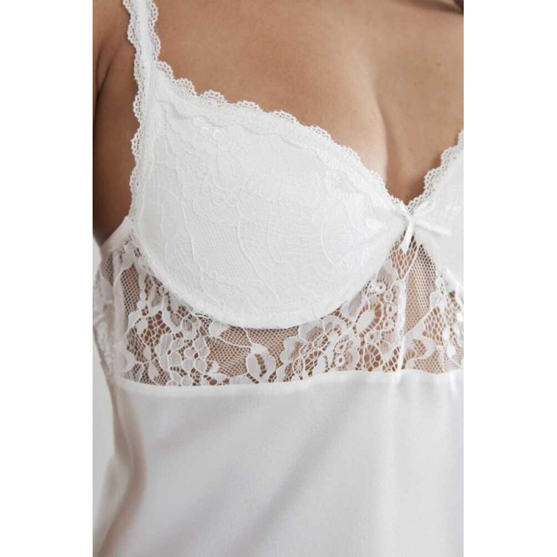 Pierre Cardin Midi Dantel Sabahlık Gecelik Set 4090 Ekru