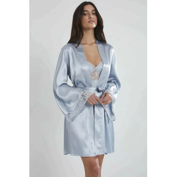 Pierre Cardin Midi Dantel Sabahlık Gecelik Set 4090 Mist
