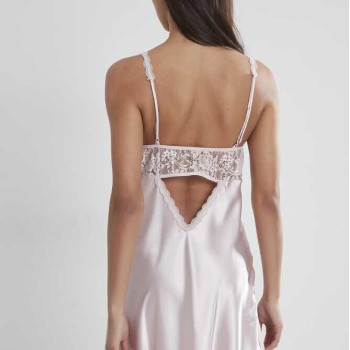 Pierre Cardin Midi Dantel Sabahlık Gecelik Set 4090 Pudra