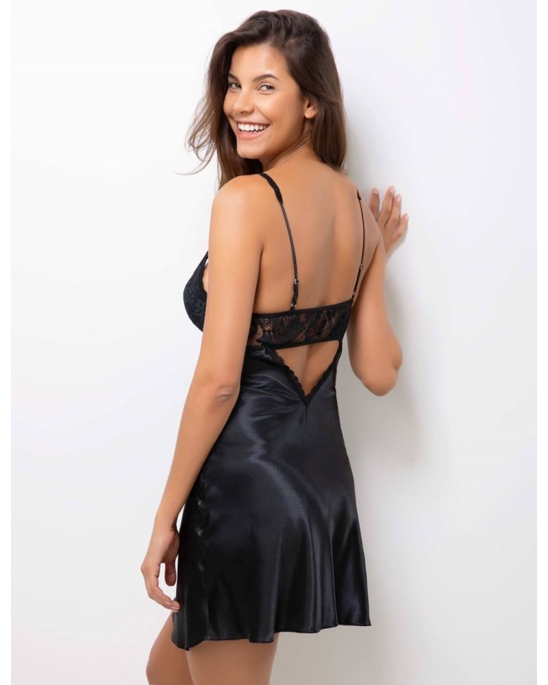 Pierre Cardin Midi Dantel Sabahlık Gecelik Set 4090 Siyah L Pierre Cardin Midi Dantel Sabahlık Gecelik Set 4090 Siyah L