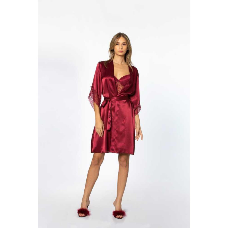 Pierre Cardin Midi Dantel Sabahlık Gecelik Set 4240