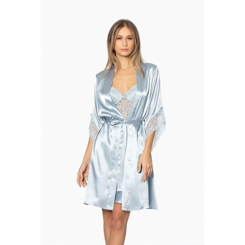 Pierre Cardin Midi Dantel Sabahlık Gecelik Set 4240 Mist