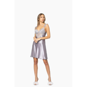 Pierre Cardin Midi Dantel Sabahlık Gecelik Set 4240 Royal