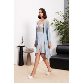 Pierre Cardin Mist 6'lı Modal Gecelik Sabahlık Çeyiz Seti 5000  