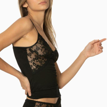 Pierre Cardin Penye Dantelli Şort Külot Takım 361 Siyah