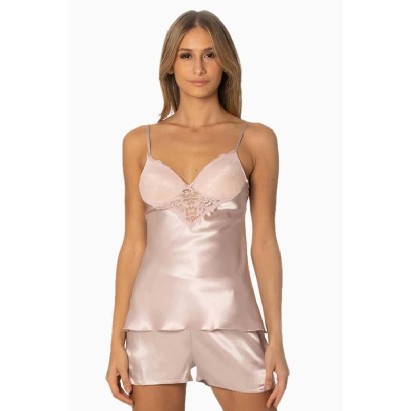 Pierre Cardin Pudra 425 Saten Şort Takım Pierre Cardin Pudra 425 Saten Şort Takım