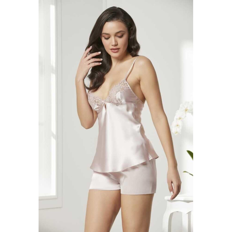 Pierre Cardin Pudra 6'lı Full Güpür Gecelik Sabahlık TK 6620