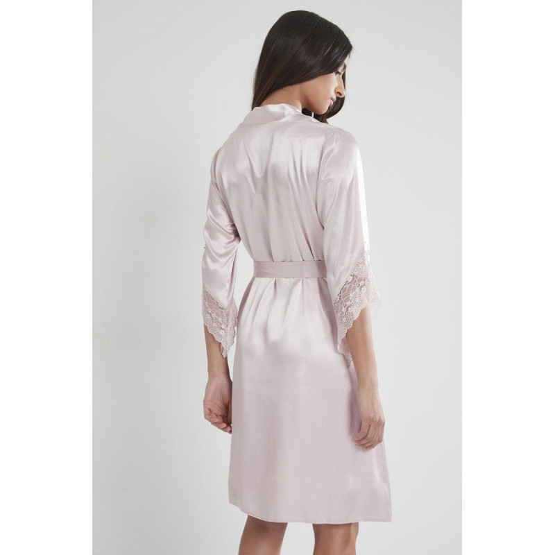 Pierre Cardin Pudra Midi Dantel Sabahlık Gecelik Set 4240