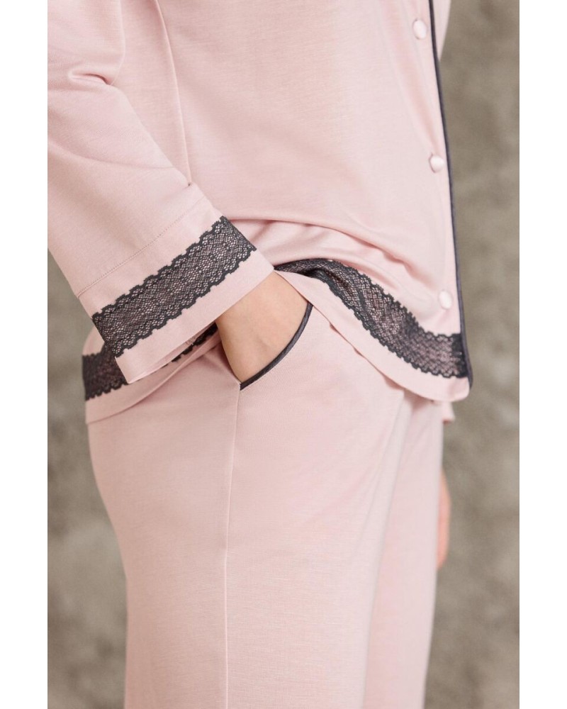 Pierre Cardin Pudra Penye Kadın Pijama Takımı 2200 Pierre Cardin Pudra Penye Kadın Pijama Takımı 2200