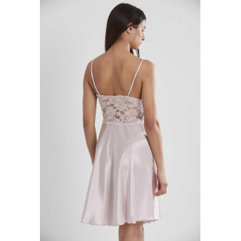 Pierre Cardin Pudra Sütyen Kaplı Sabahlık Gecelik Set 4265