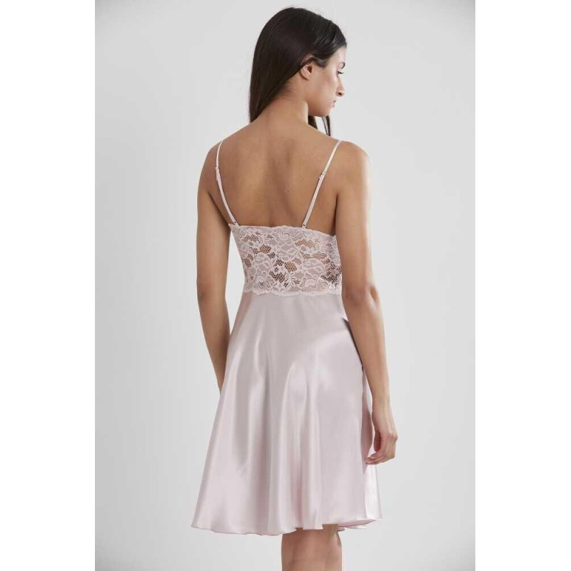 Pierre Cardin Pudra Sütyen Kaplı Sabahlık Gecelik Set 4265