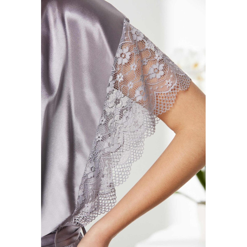 Pierre Cardin Royal Saten Dantelli Gecelik Sabahlık Takım 4438