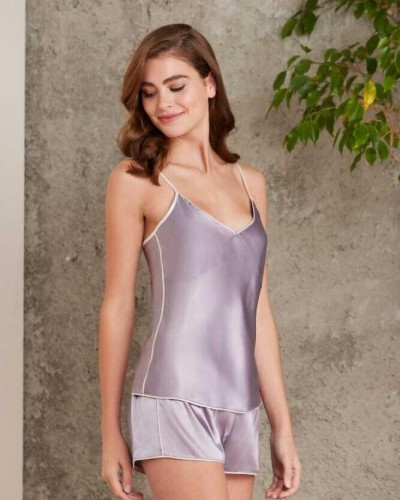 Pierre Cardin Saten 4lü Gecelik Sabahlık Şort Seti Royal 7200 Pierre Cardin Saten 4lü Gecelik Sabahlık Şort Seti Royal 7200