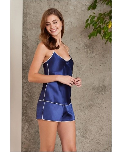 Pierre Cardin Saten 4lü Gecelik Sabahlık Şort Seti Laci 7200 Pierre Cardin Saten 4lü Gecelik Sabahlık Şort Seti Laci 7200