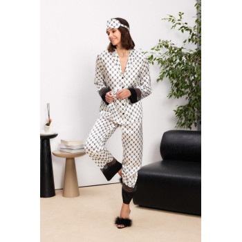 Pierre Cardin Saten Biyeli Kadın Pijama Takımı - 1300 Pierre Cardin Saten Biyeli Kadın Pijama Takımı - 1300