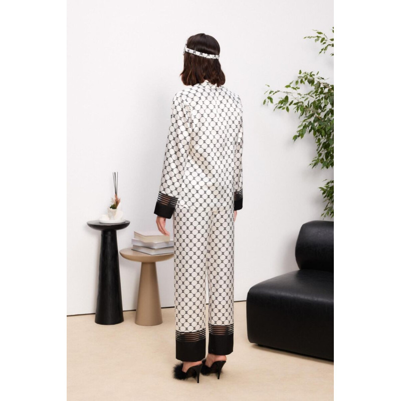 Pierre Cardin Saten Biyeli Kadın Pijama Takımı - 1300