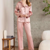 Pierre Cardin Saten Biyeli Pijama Takımı 1200 Brandy