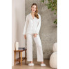 Pierre Cardin Saten Biyeli Pijama Takımı 1200 Ekru