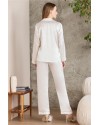Pierre Cardin Saten Biyeli Pijama Takımı 1200 Ekru Pierre Cardin Saten Biyeli Pijama Takımı 1200 Ekru