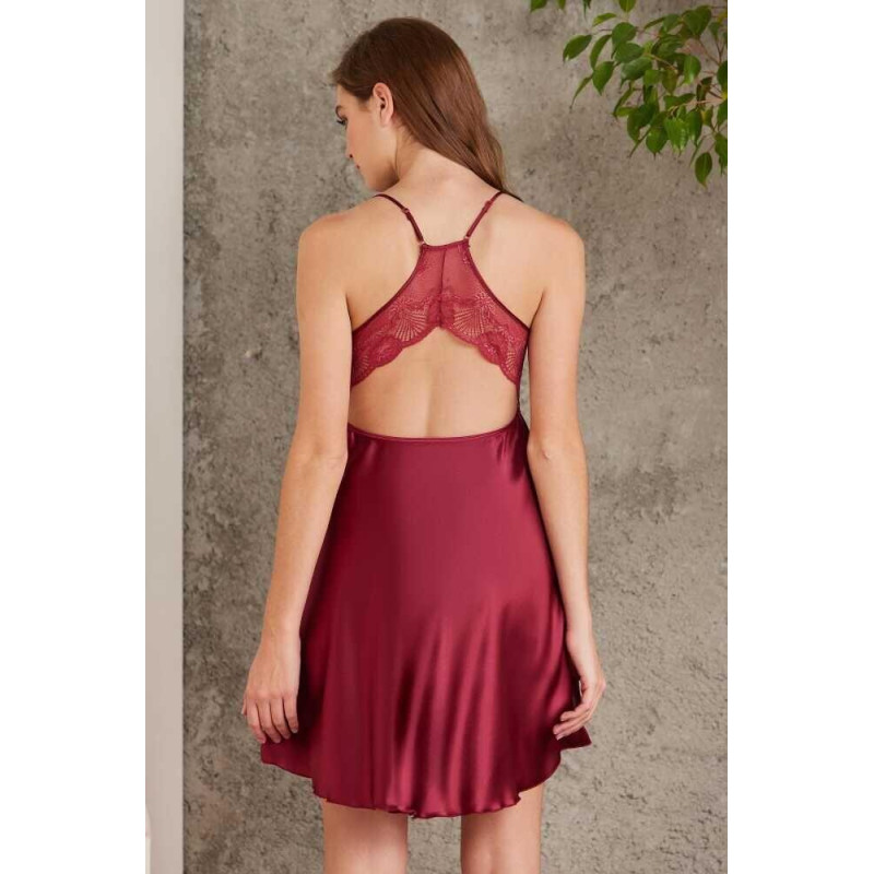 Pierre Cardin Saten Bordo Dörtlü Gelin Çeyiz Seti 7085