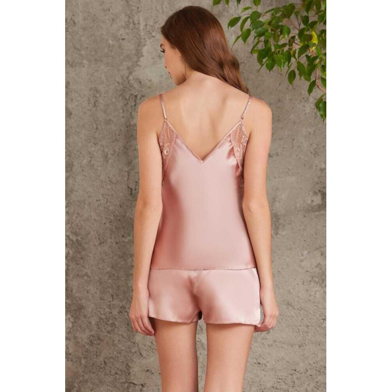 Pierre Cardin Saten Brandy Dörtlü Gelin Çeyiz Seti 7085