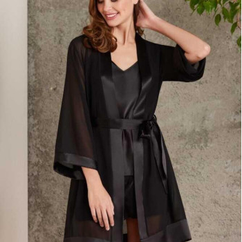 Pierre Cardin Saten Siyah Dörtlü Gelin Çeyiz Seti 7085