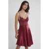 Pierre Cardin Saten Dantelli Gecelik 627 Bordo