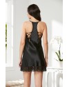 Pierre Cardin Saten Dantelli Gecelik 870 Siyah Pierre Cardin Saten Dantelli Gecelik 870 Siyah