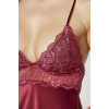 Pierre Cardin Saten Dantelli Gecelik 890 Bordo