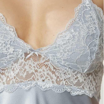 Pierre Cardin Saten Dantelli Gecelik 890 Mist