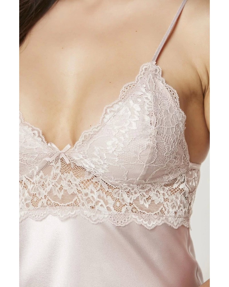 Pierre Cardin Saten Dantelli Gecelik 890 Pudra Pierre Cardin Saten Dantelli Gecelik 890 Pudra