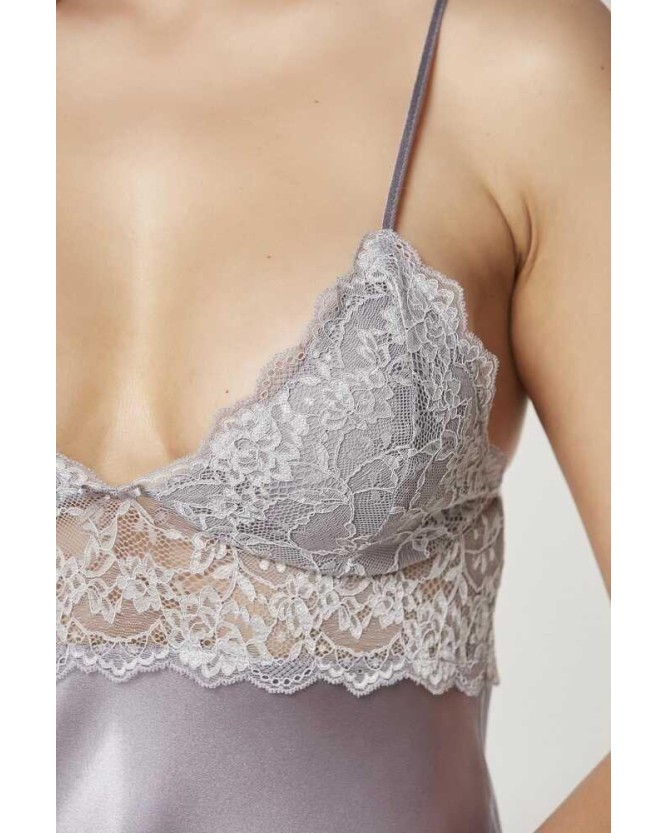 Pierre Cardin Saten Dantelli Gecelik 890 Royal