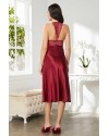 Pierre Cardin Saten Dantelli Gecelik 905 Bordo