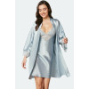 Pierre Cardin Saten Dantelli Gecelik Sabahlık Takım 4280 Mist