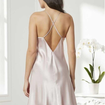 Pierre Cardin Saten Dantelli Gecelik Sabahlık Takım 4280 Pudra