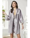 Pierre Cardin Saten Dantelli Gecelik Sabahlık Takım 4280 Royal