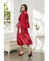 Pierre Cardin Saten Dantelli Gecelik ve Sabahlık Takımı 4375 Kırmızı Pierre Cardin Saten Dantelli Gecelik ve Sabahlık Takımı 4375 Kırmızı