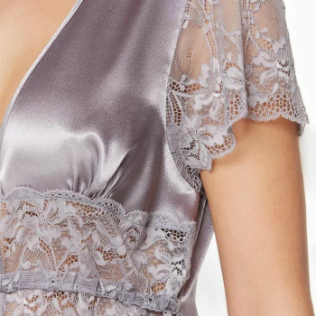 Pierre Cardin Saten Dantelli Midi Sabahlık 1020 Royal Pierre Cardin Saten Dantelli Midi Sabahlık 1020 Royal