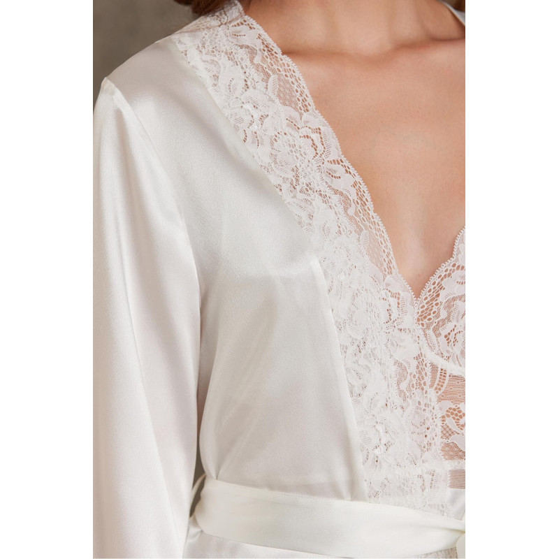 Pierre Cardin Saten Dörtlü Gelin Çeyiz Seti Ekru 7015