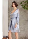 Pierre Cardin Saten Gecelik Sabahlık Pijama Şort Takım 6'lı Çeyiz Seti 6000 mist Pierre Cardin Saten Gecelik Sabahlık Pijama Şort Takım 6'lı Çeyiz Seti 6000 mist