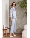 Pierre Cardin Saten Gecelik Sabahlık Pijama Şort Takım 6'lı Çeyiz Seti 6000 mist Pierre Cardin Saten Gecelik Sabahlık Pijama Şort Takım 6'lı Çeyiz Seti 6000 mist
